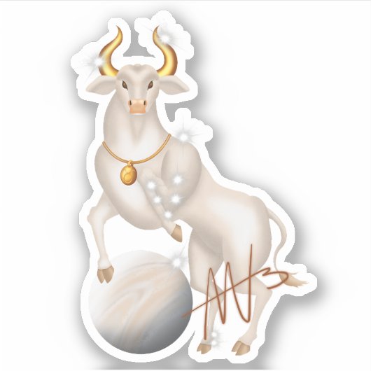 Sticker Nova Taurus Venus Zodiac (Devant)