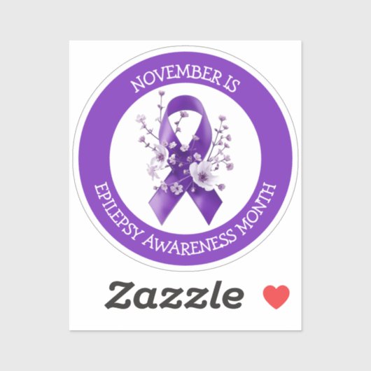 Sticker November is Epilepsy Awareness Month (Feuille)