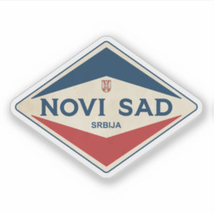 Sticker Novi Sad Serbie Vintage