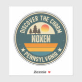Sticker Noxen, Pennsylvanie (Feuille)