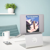 Sticker Nozawaonsen Japon pour skier (Ordinateur portable sur le bureau)