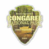 Sticker NP de Congaree (pointe de flèche) (Devant)