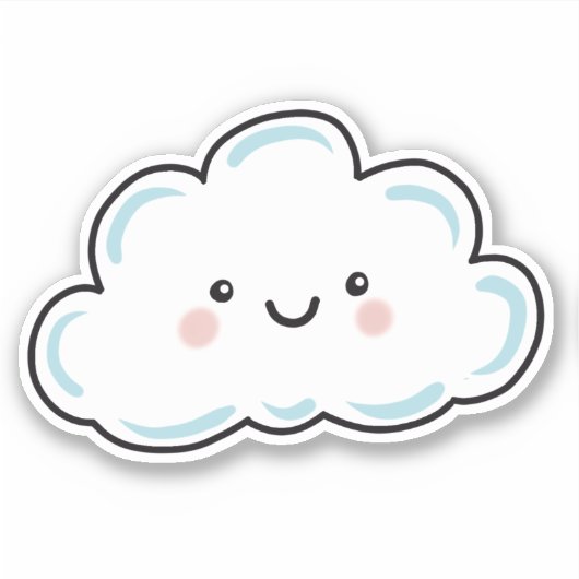 Sticker Nuage heureux  (Devant)