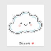 Sticker Nuage heureux  (Feuille)