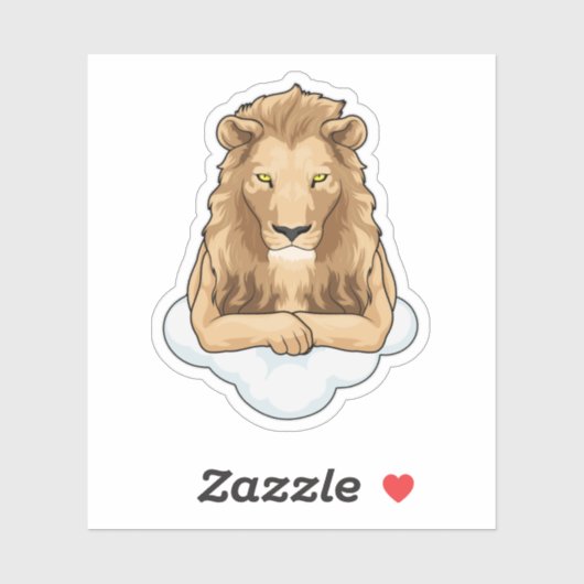 Sticker Nuages de Lion (Feuille)