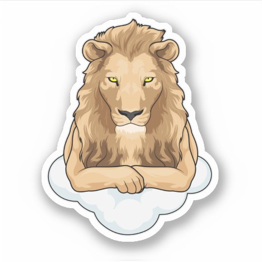 Sticker Nuages de Lion (Devant)