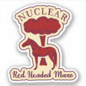 Sticker Nucléaire Rouge Mare Logo Ver 1 (Devant)