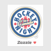 Sticker Nuit de hockey au Canada (Feuille)