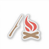 Sticker Nuits du feu de camp (Devant)