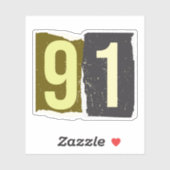 Sticker Number Magazine Ransom 91 (Feuille)