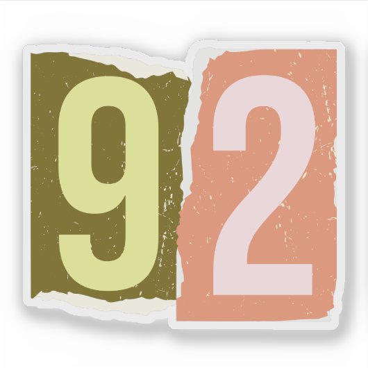 Sticker Number Magazine Ransom 92 (Devant)