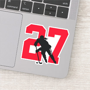 Sticker numérique du joueur de hockey sur mesure r