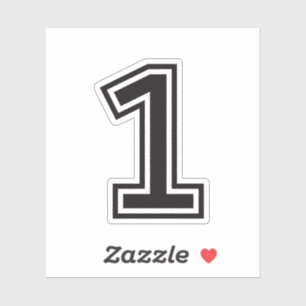 Sticker Numéro 1 police de l'école de sport