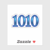 Sticker Numéro angélique 1010 Intuition (Feuille)