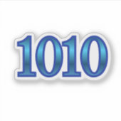 Sticker Numéro angélique 1010 Intuition (Devant)