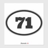 Sticker Numéro de course [Modifier] (Feuille)