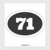 Sticker Numéro de course [Modifier] (Feuille)