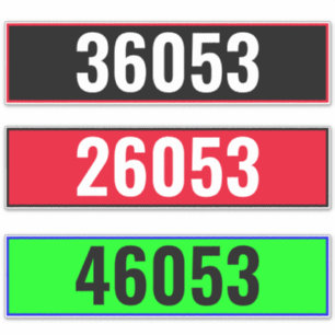 Sticker Numéro de maison personnalisé - Boîte aux lettres