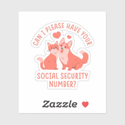 Sticker Numéro de sécurité sociale (Feuille)