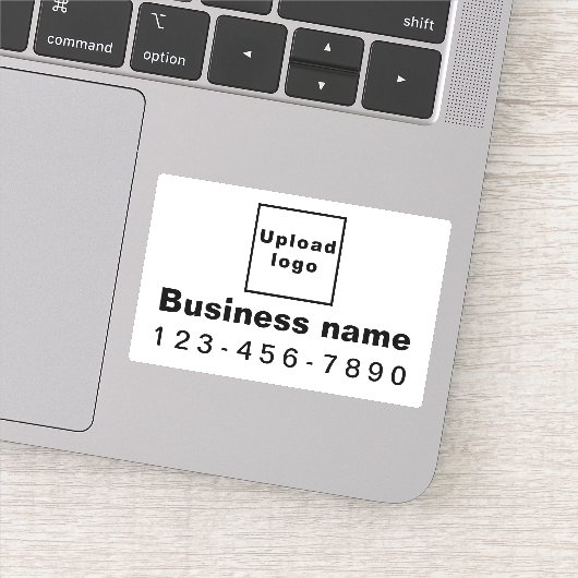 Sticker Numéro de téléphone d'affaires sur le rectangle bl (Détail)