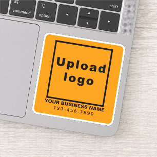 Sticker Numéro de téléphone d'affaires sur Orange Carré Vi