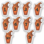 Sticker Numéro d'Halloween (Devant)