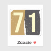 Sticker Numéro Magazine Ransom 71 (Feuille)