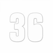 Sticker Numéro personnalisé recyclage bin ordures rue Adre (Devant)