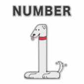 Sticker Numéro un chien (Devant)