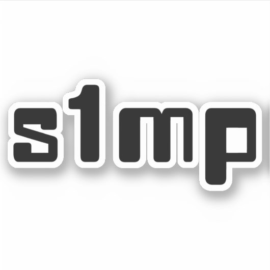 Sticker Numéro Un Simp (Devant)