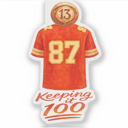 Sticker Numerology It Adds Up: Keeping It 100 (Devant)