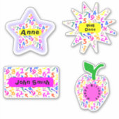 Sticker Numéros colorés personnalisées (Devant)