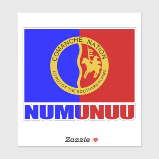 Sticker Numunuu (Comanche) (Feuille)