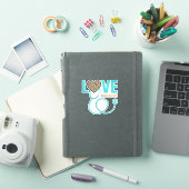 Sticker Nurse Love Leopard Stethoscope Vector Design_1 (Couverture iPad)