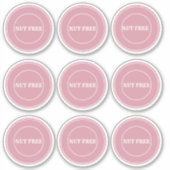 Sticker Nut Free Allergy Safe Culinaire (Devant)