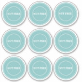 Sticker Nut Free Allergy Safe Culinaire (Devant)