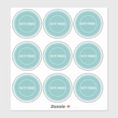 Sticker Nut Free Allergy Safe Culinaire (Feuille)