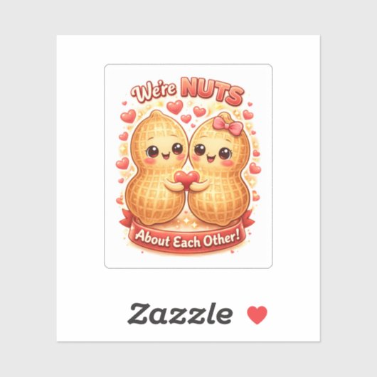 Sticker Nuts Valentine's Day (Feuille)