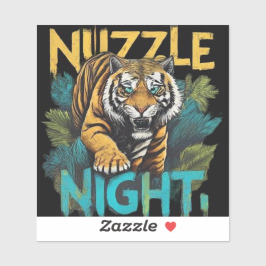 Sticker Nuzzle Night (Feuille)