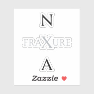 Sticker NXA : Merch officiel de l'album FraXure K-Pop mono