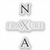 Sticker NXA : State merch FraXure album Monochrome K-Pop (Devant)