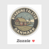 Sticker Nykøbing Falster, Danemark Danmark (Feuille)