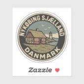 Sticker Nykøbing Sjælland, Danemark Danmark (Feuille)
