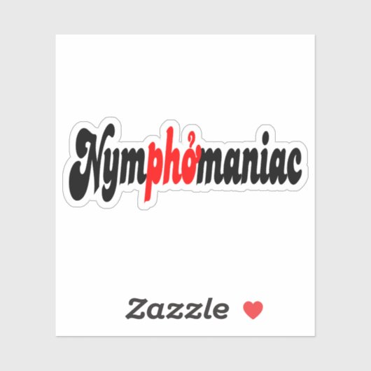 Sticker Nymphomane (Feuille)