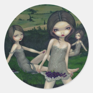 sticker "Nymphs Collecting Berries"