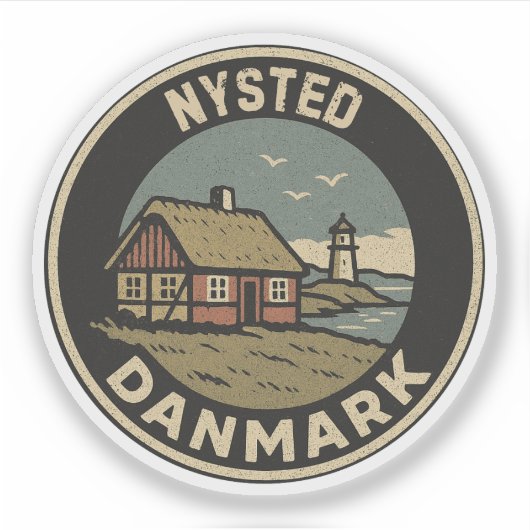 Sticker Nysted, Danemark Danmark  (Devant)