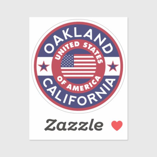 Sticker OAKLAND, Californie (Feuille)
