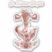 Sticker Ob/Gyn Midwoman Florale Enfance Cervix Ovaires (Devant)