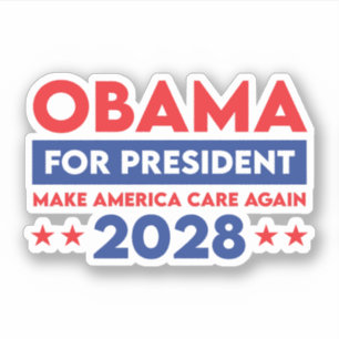 Sticker Obama pour le président 2028 redonne aux Etats-Uni