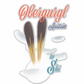 Sticker Obergurgl Autriche poster ski (Devant)